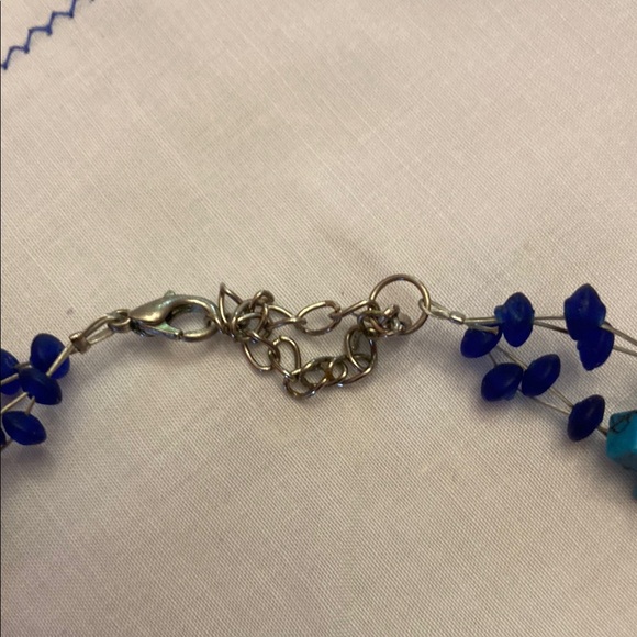 Blue Beaded Necklace - Picture 2 of 11
